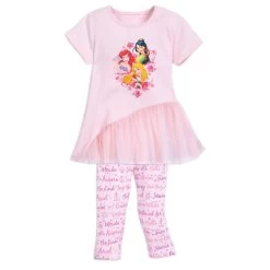 Disney Infant Outfit - Disney Princess Shirt And Pants - Pink