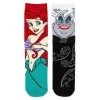 Disney Parks Socks With Character - Adult - The Little Mermaid - Ariel And Ursula