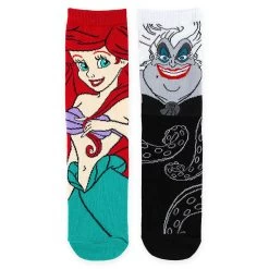 Disney Parks Socks With Character - Adult - The Little Mermaid - Ariel And Ursula