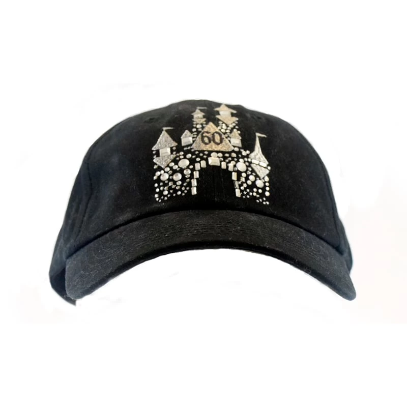 Disney Adult Hat - Disneyland 60th Anniversary Celebration - Black 1 Disney Adult Hat - Disneyland 60th Anniversary Celebration - Black