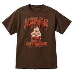 Disney Adult Shirt - Grumpy - I Tried To Be Happy