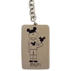 Disney Key Chain Ring - Walt Disney World Mickey Ears Tag - Papi