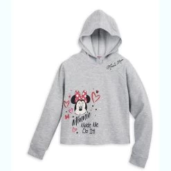 Disney Girls Hoodie Cropped - Minnie Mouse