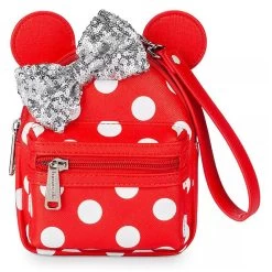 Disney Parks Loungefly Wristlet Bag - Minnie Mouse Polkadots