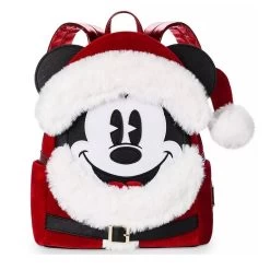 Disney Parks Loungefly Mini Backpack - Santa Mickey Mouse