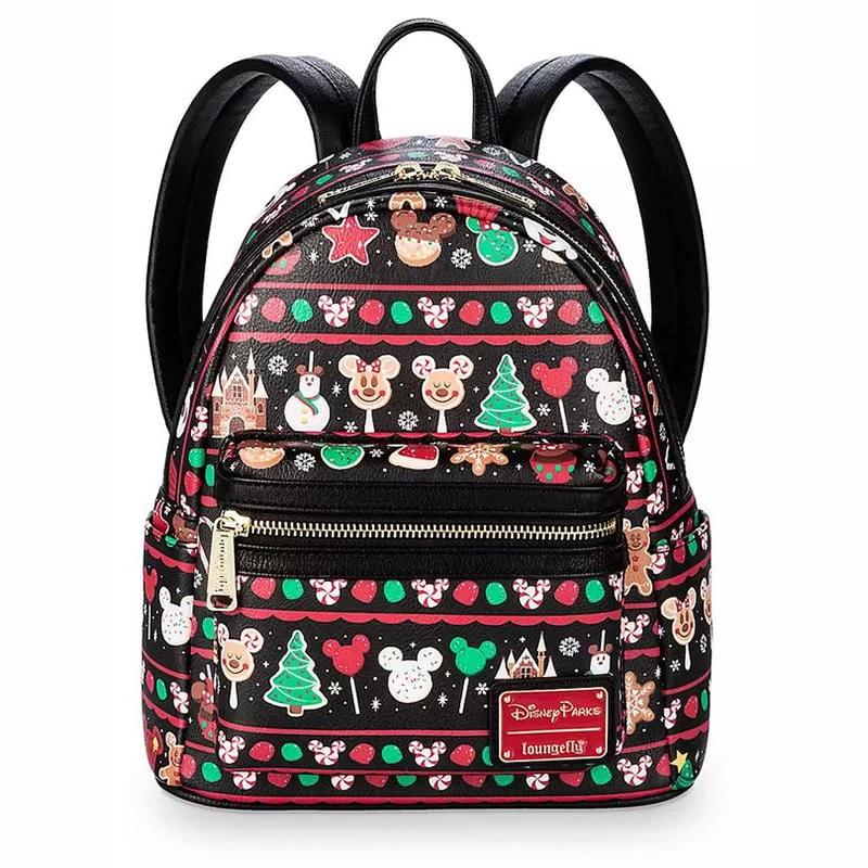 Disney Parks Loungefly Mini Backpack - Disney Parks Holiday Food Icons Snacks 1 Disney Parks Loungefly Mini Backpack - Disney Parks Holiday Food Icons Snacks