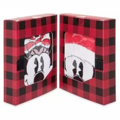 Disney Youth Socks Gift Box Set - Holiday Mickey & Minnie Mouse - Delivering Some Holiday Cheer -Wonder Wear Shop 78763 2