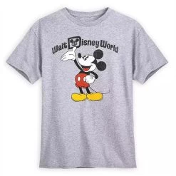 Disney Adult Shirt - Mickey Mouse - Heathered T-Shirt - LG