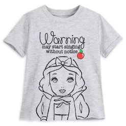 Disney Girls Fashion Shirt - Snow White - Warning May Start Singing Without Notice