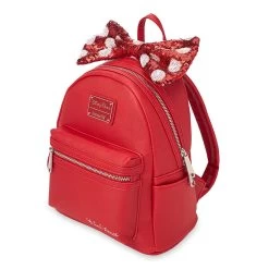 Disney Parks Loungefly Mini Backpack - Minnie Mouse - Red Sequin Bow -Wonder Wear Shop 80882 3