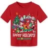 Disney TODDLER Shirt - Walt Disney World Mickey And Pals Holiday Tee