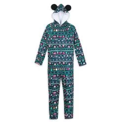 Disney Bodysuit Pajama For Men - Mickey Mouse Holiday Icons