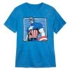 Disney Men's Shirt - Captain America Comic Book Art