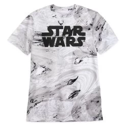 Disney Men's T - Shirt - Star Wars Logo - Marbled