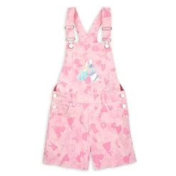 Disney Girls Overall Shorts - Disney Princess