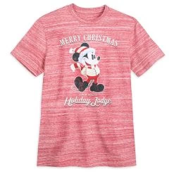 Disney Adult Shirt - Santa Mickey Mouse Merry Christmas Tee