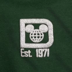 Disney Adult Spirit Jersey - Fuzzy Fleece Forest Green Mickey -Wonder Wear Shop 90332s3