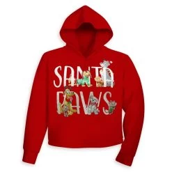 Disney Women's Hoodie - Disney Cats And Dogs Santa Paws