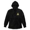 Disney Adult Spirit Jersey - 50th Anniversary Corduroy Pullover Hoodie - BLACK AND GOLD