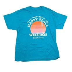 Disney Adult Tee - Walt Disney World - To All Who Come To This Happy Place - LARGE