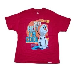 Disney Adult Shirt - FROZEN - Olaf - So Hot I'm Cool - XL