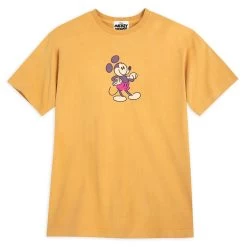 Disney Adult Shirt - Mickey Mouse Genuine Mousewear Tee - Gold